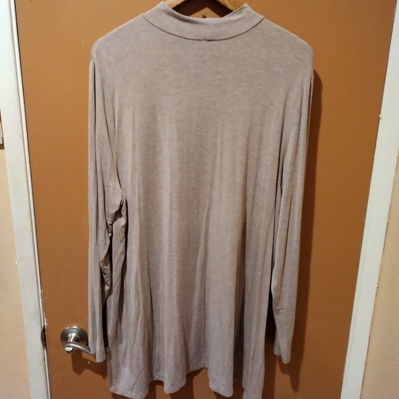 H By Halston Essentials Womens XL Long Sleeve Small Slit Accents Modal Blend - Picture 4 of 4